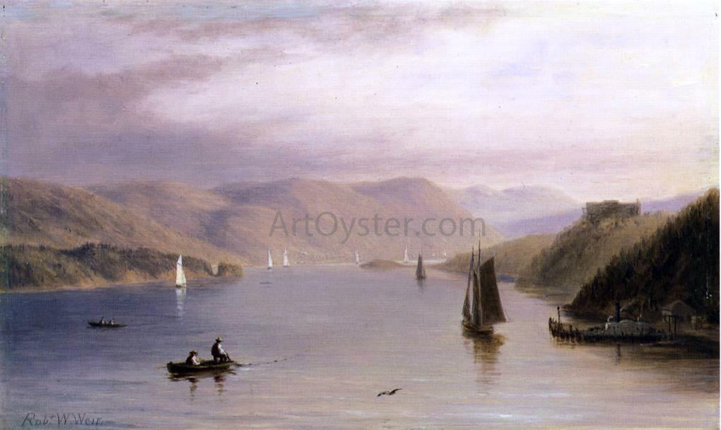 Robert Walter Weir Hudson River, Looking South from West Point - Canvas Print