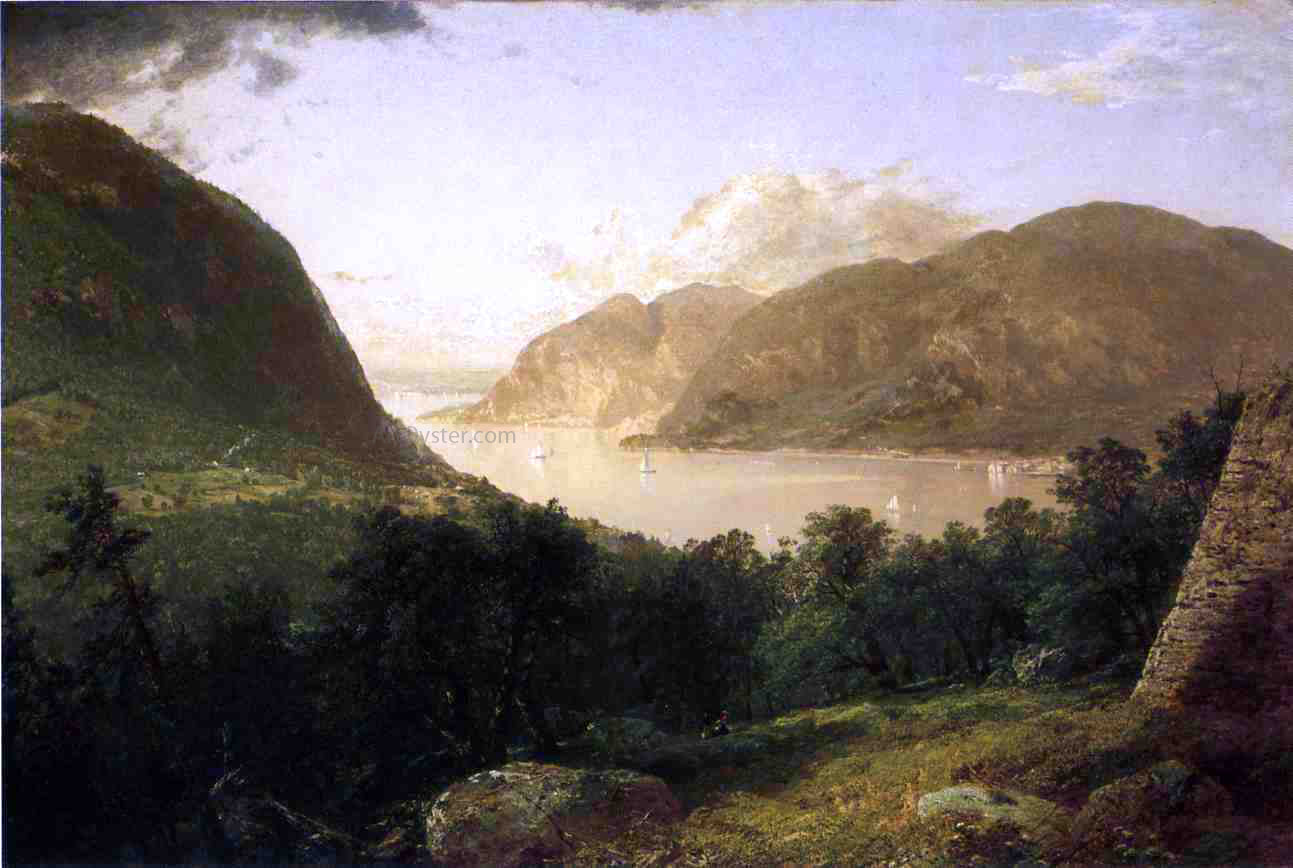 John Frederick Kensett Hudson River Scene - Canvas Print