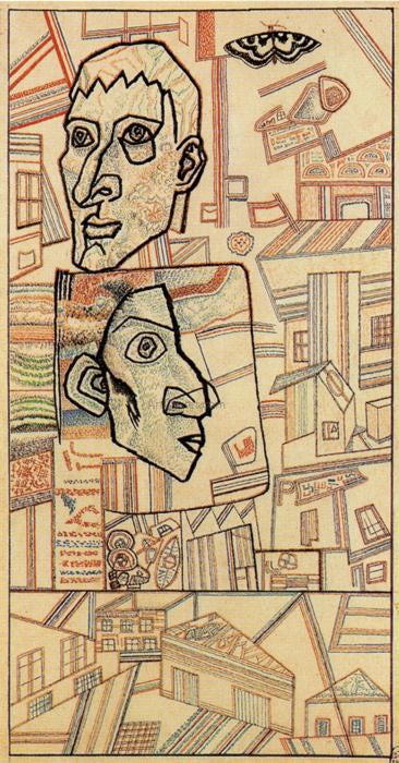 Pavel Filonov Hunger - Canvas Print