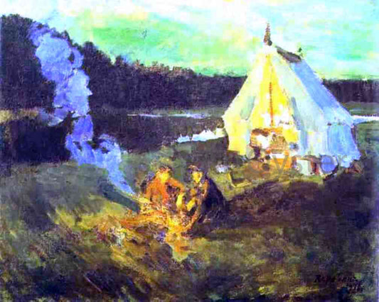 Constantin Alexeevich Korovin Hunter's Tent - Canvas Print