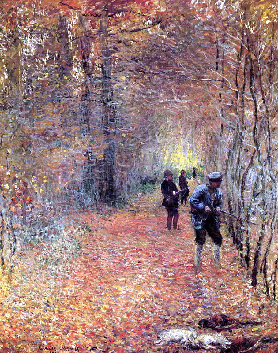 Claude Oscar Monet Hunting (also known as The Shoot) - Canvas Print
