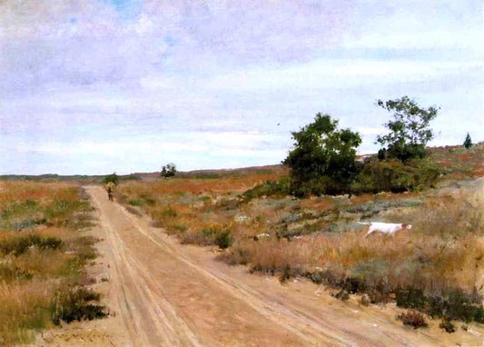 William Merritt Chase Hunting Game in Shinnecock Hills - Canvas Print