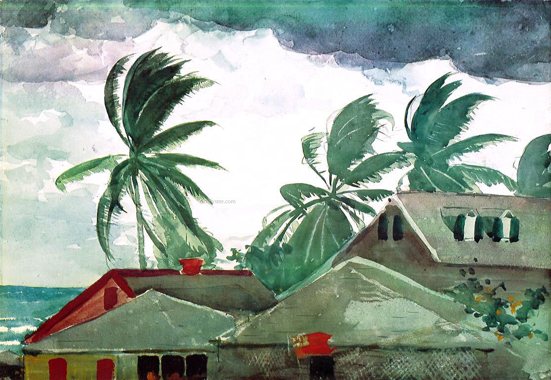 Winslow Homer Hurricane, Bahamas - Canvas Print