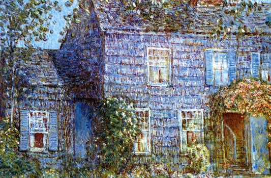 Frederick Childe Hassam Hutchison House, Easthampton - Canvas Print