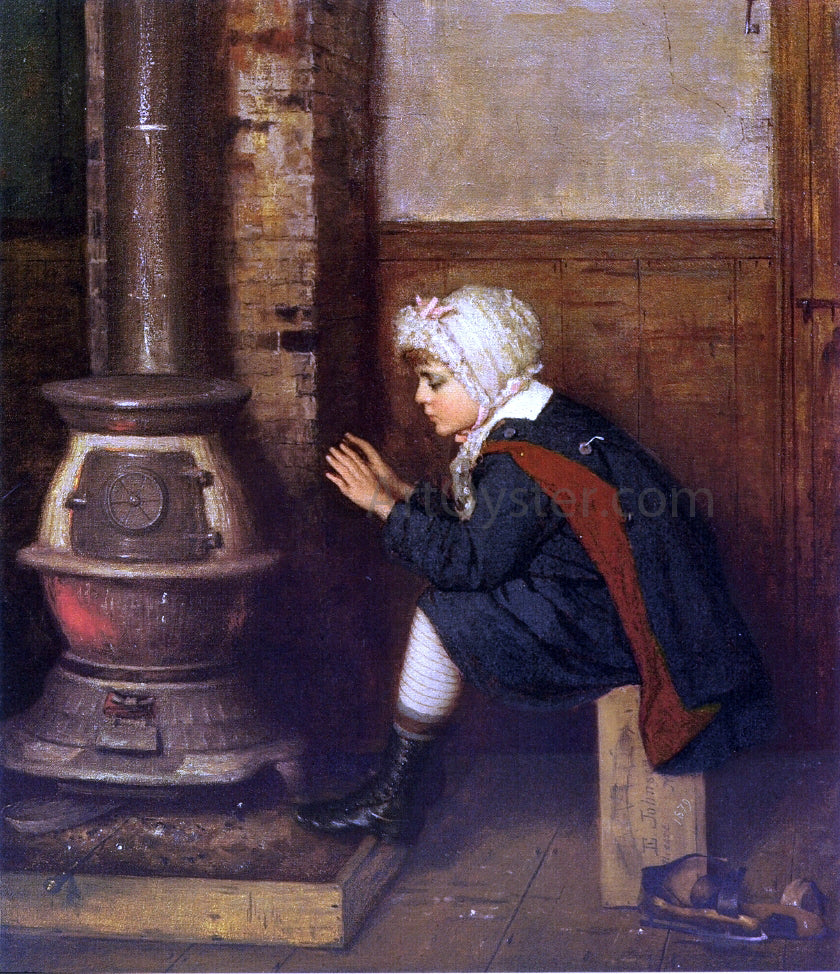 Eastman Johnson Ice Skater - Canvas Print