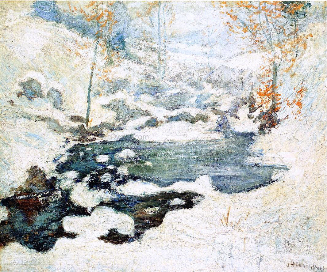 John Twachtman Icebound - Canvas Print
