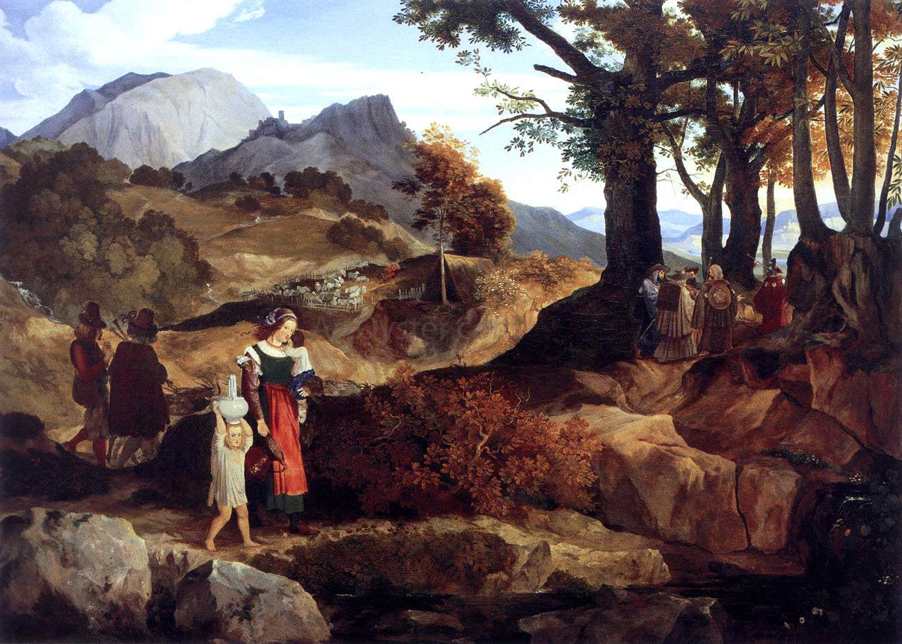 Carl Philipp Fohr Ideal Landscape near Rocca Canterana - Canvas Print