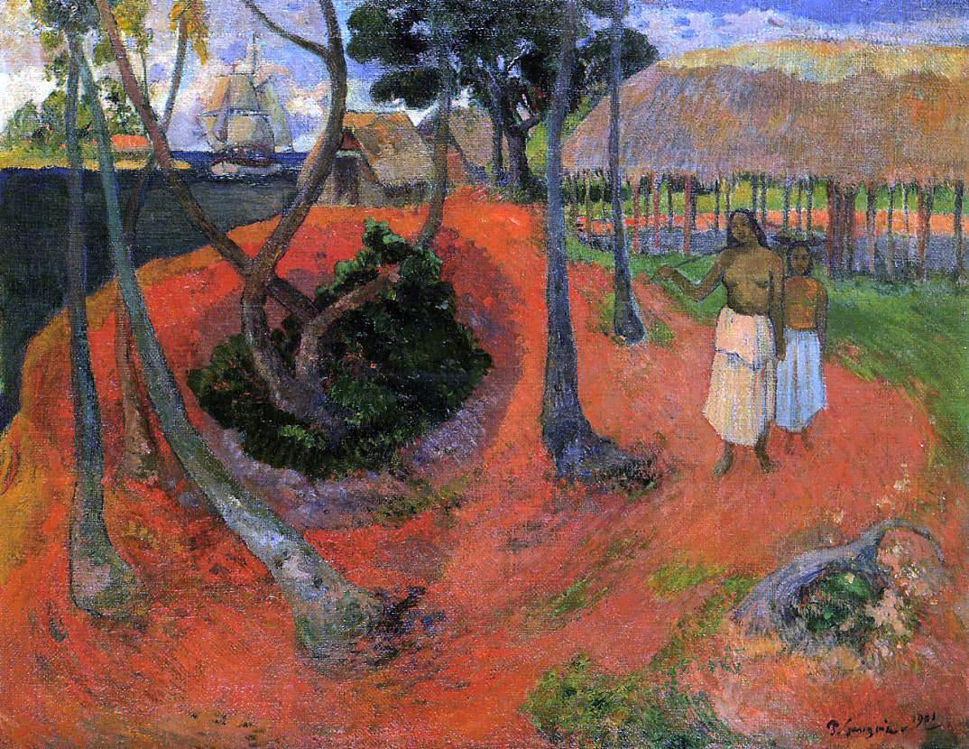 Paul Gauguin Idyll in Tahitgi - Canvas Print