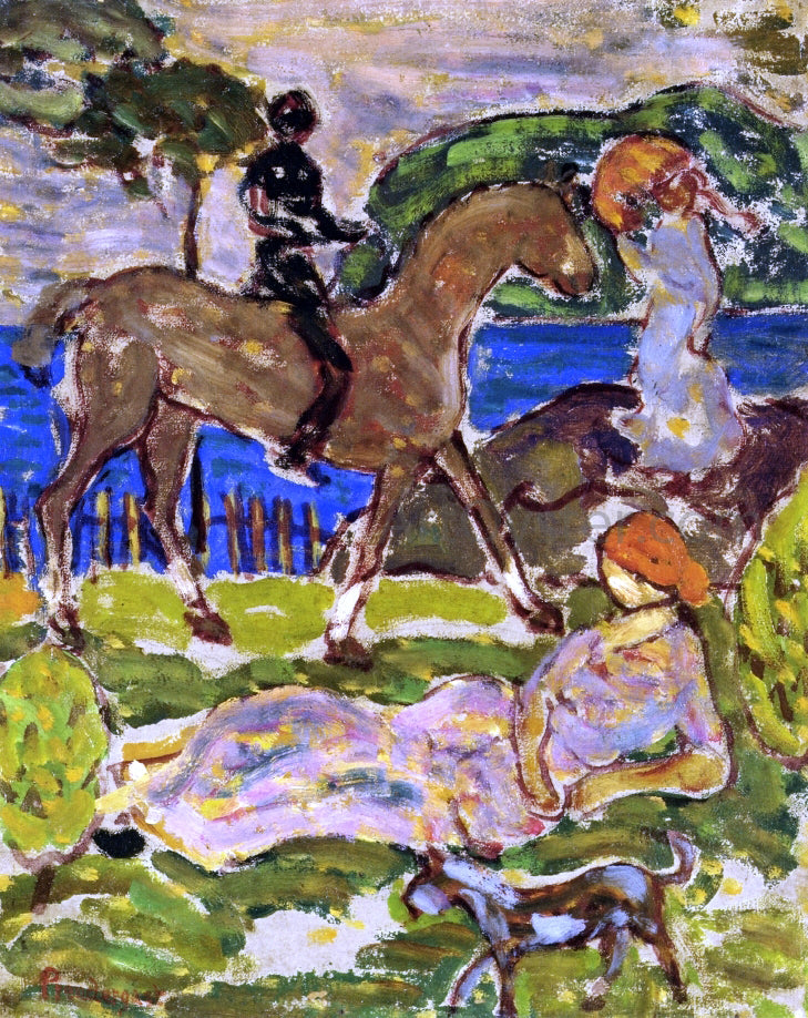 Maurice Prendergast Idyllic Landscape - Canvas Print