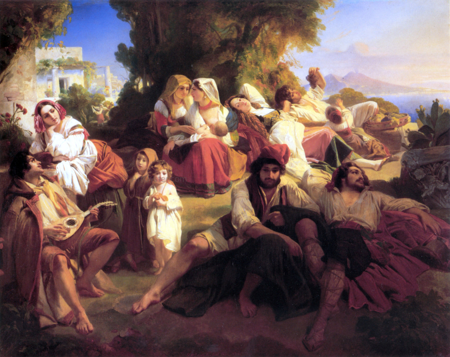 Franz Xavier Winterhalter Il dolce far niente - Canvas Print