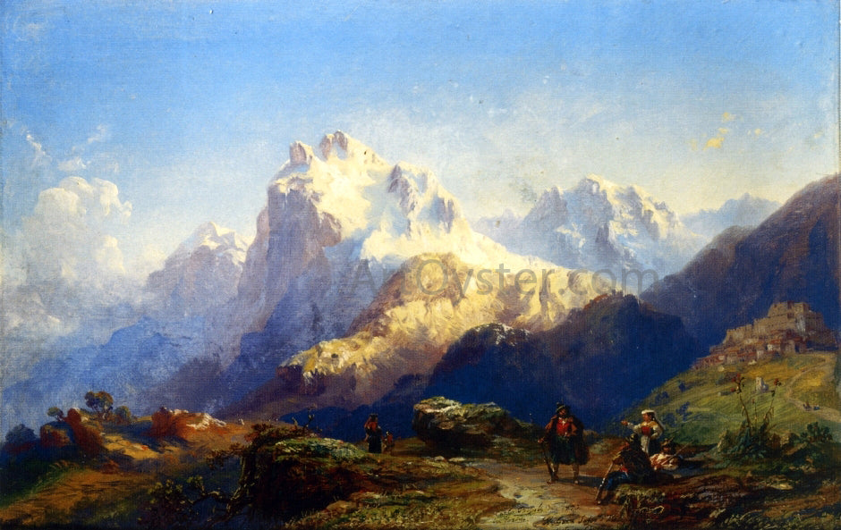 Carlo Bossoli Il Gran Sasso d'Italia - Canvas Print