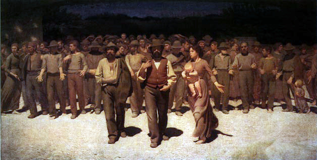 Giuseppe Pellizza Da Volpedo Il Quarto Stato - Canvas Print