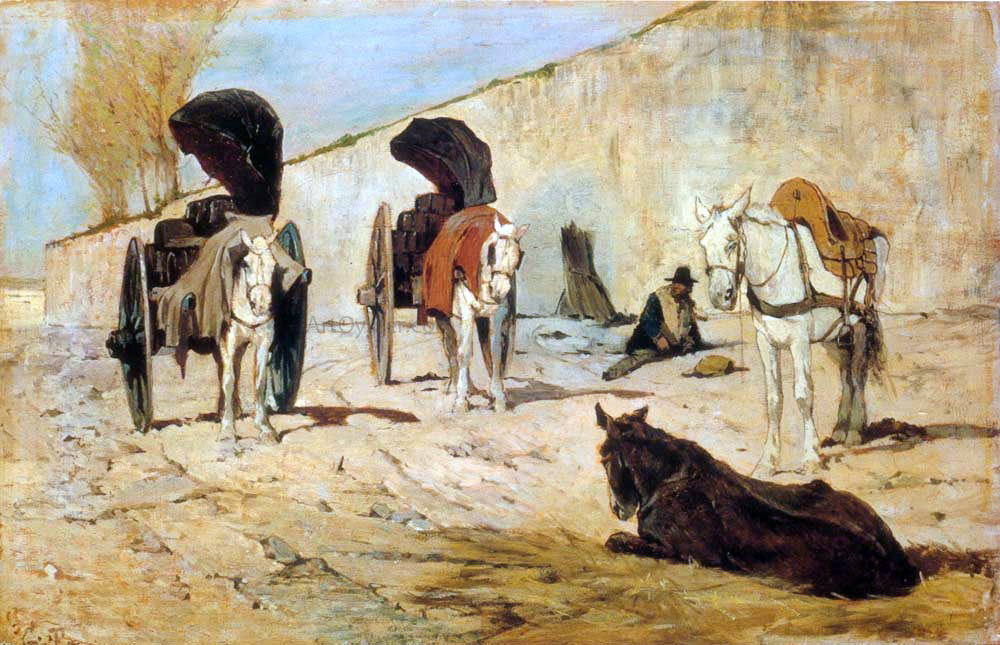 Giovanni Fattori Il Riposo - Canvas Print
