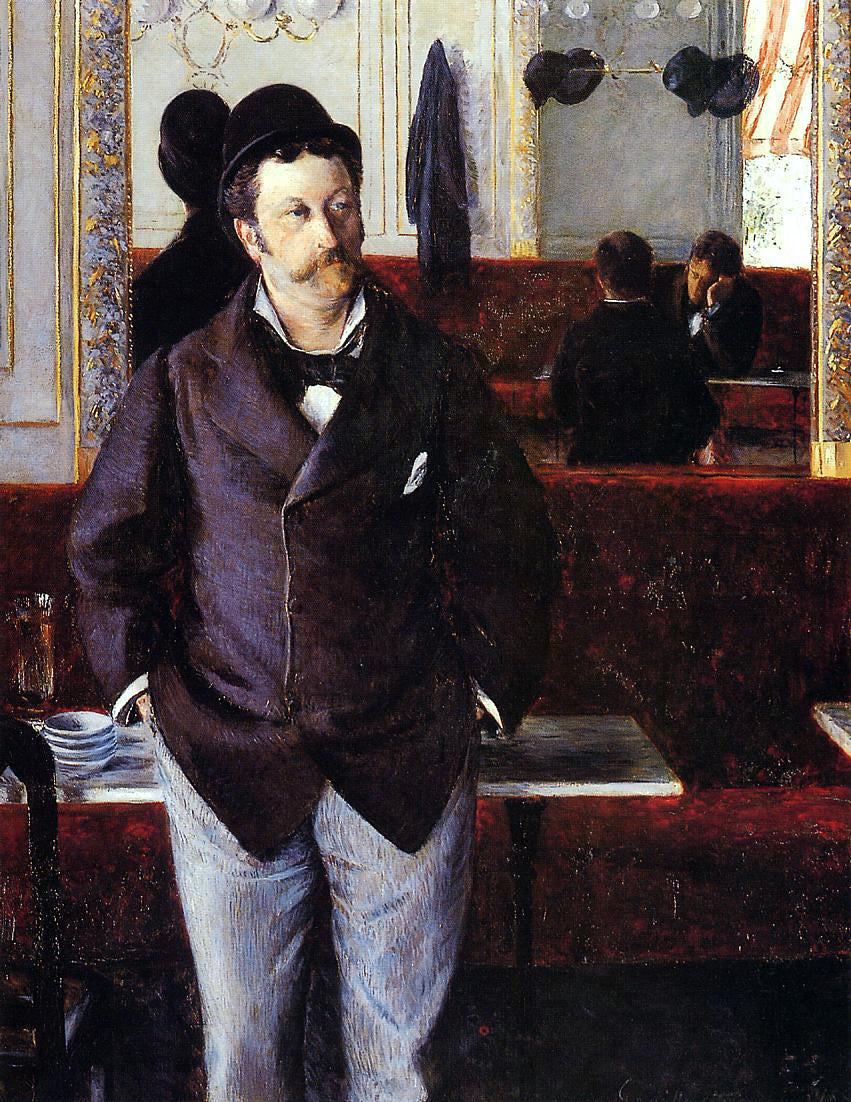 Gustave Caillebotte In a Cafe - Canvas Print