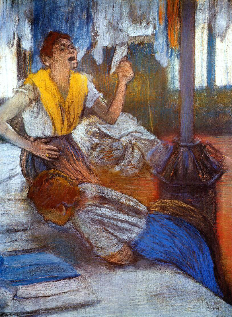 Edgar Degas A Laundry - Canvas Print