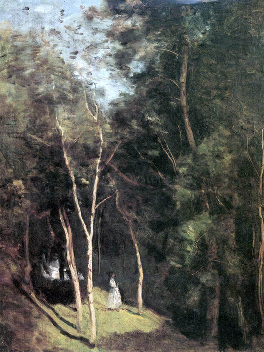 Jean-Baptiste-Camille Corot In a Park - Canvas Print