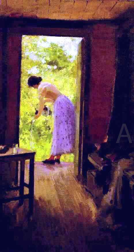 Constantin Alexeevich Korovin In a Summer Cottage - Canvas Print