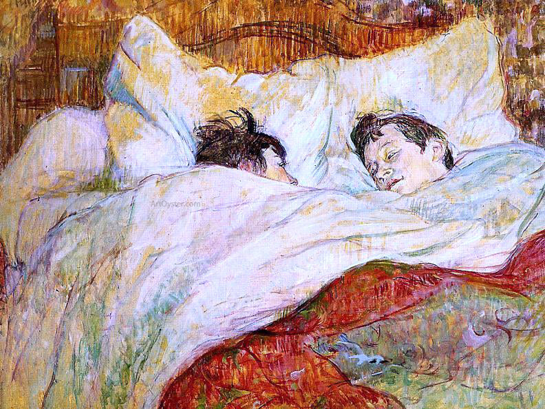 Henri De Toulouse-Lautrec In Bed - Canvas Print