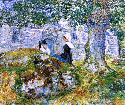 Frederick Childe Hassam At Brittany Bay - Canvas Print