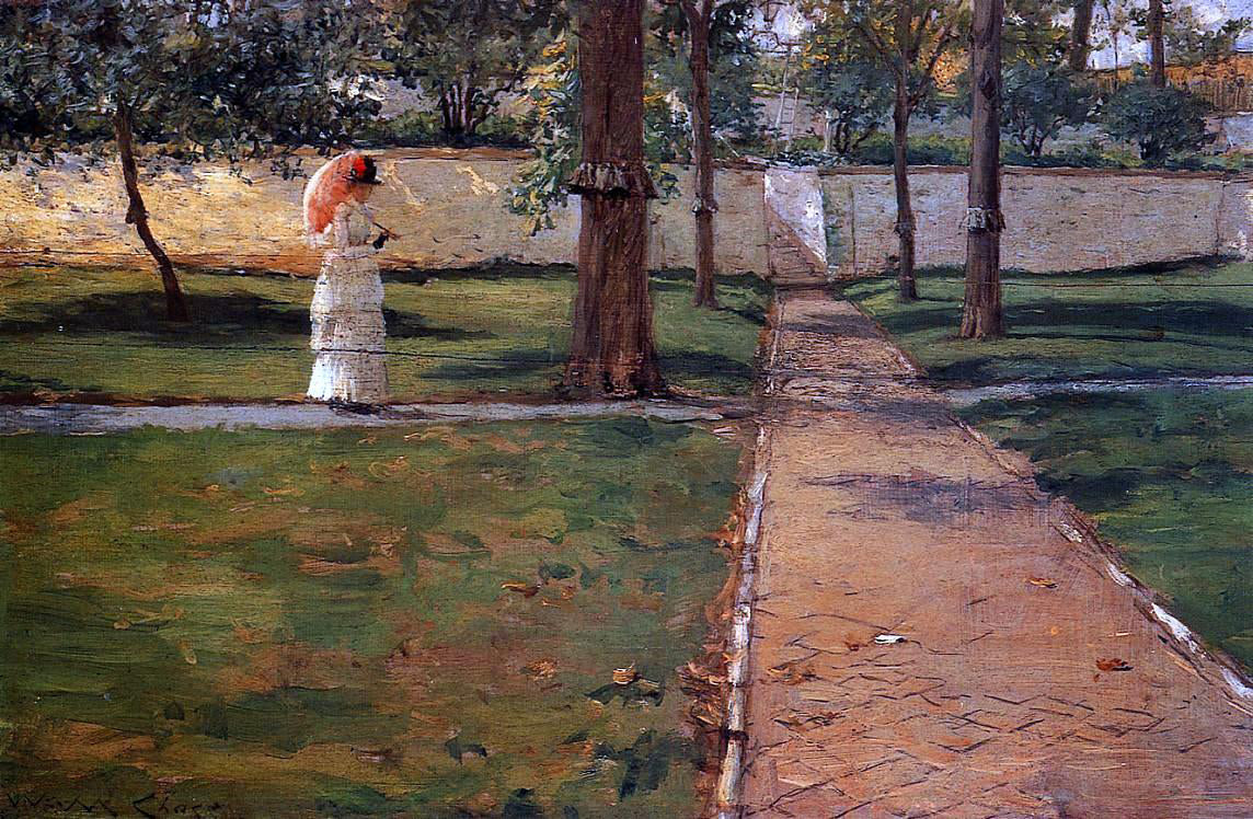 William Merritt Chase In Brooklyn Navy Yard - Canvas Print