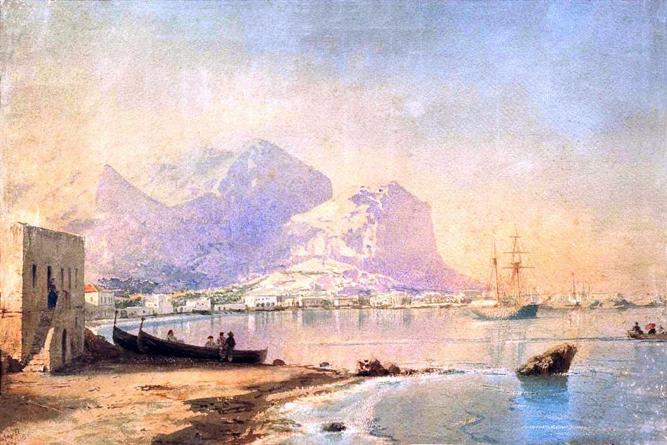 Ivan Constantinovich Aivazovsky In Harbour - Canvas Print