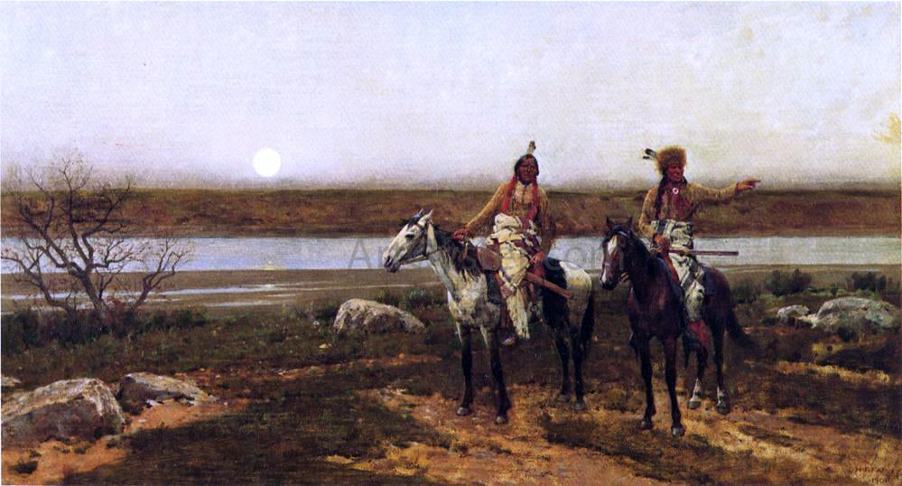 Henry F Farney In Pastures New - Canvas Print