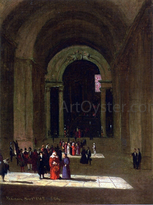 Sanford Robinson Gifford In Saint Peter's, Rome - Canvas Print