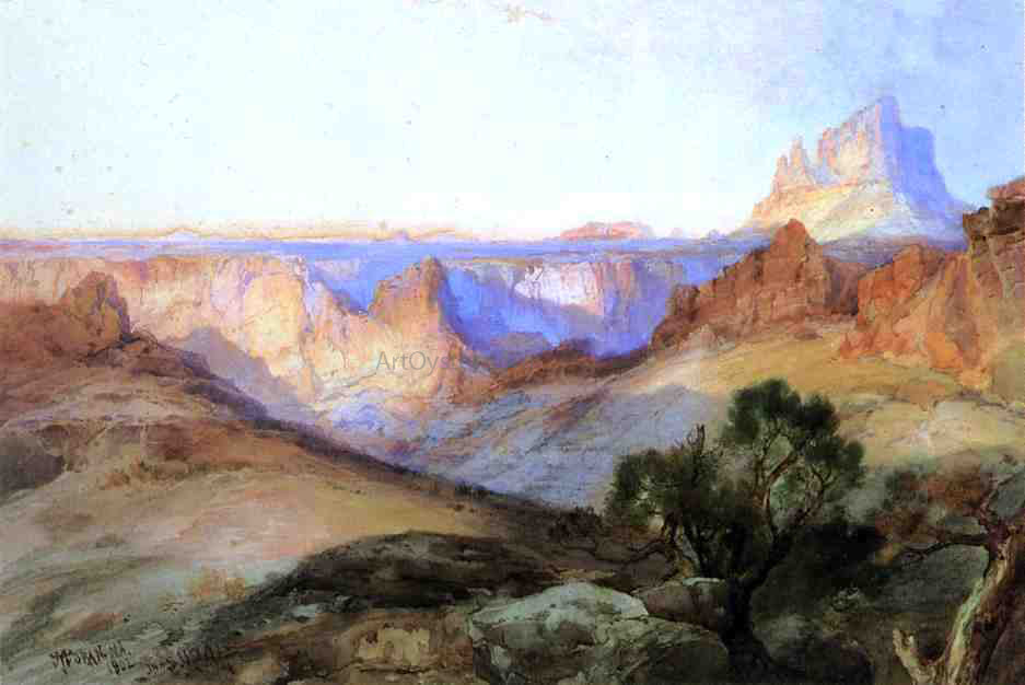 Thomas Moran In Southern Utah - Canvas Print