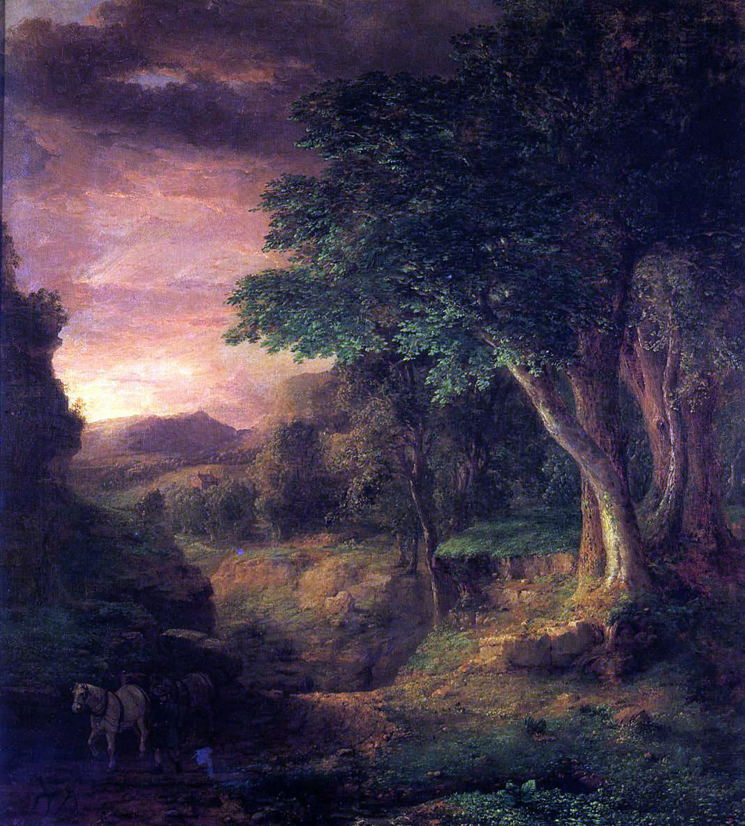 George Inness In the Berkshires - Canvas Print