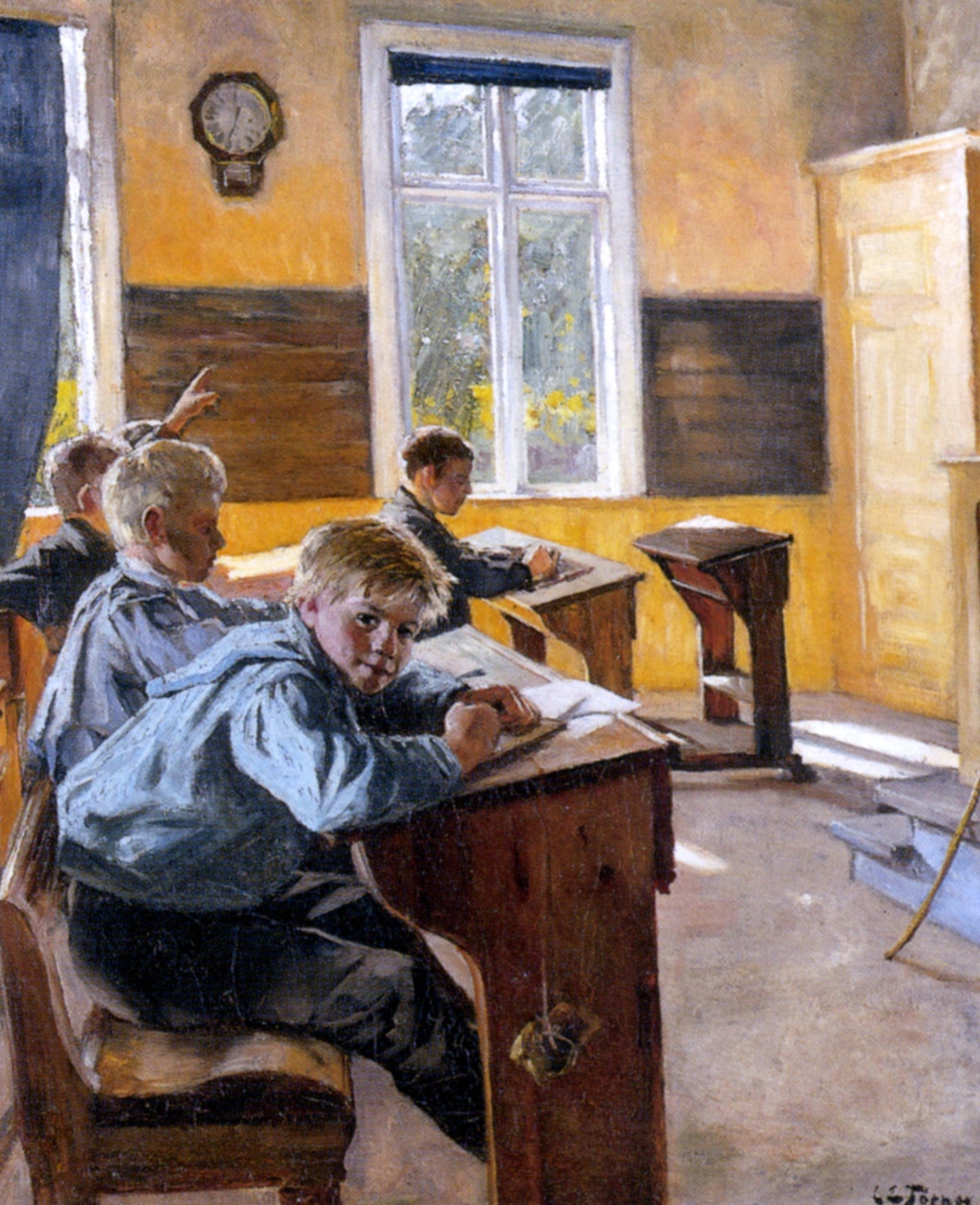 Karen Elizabeth Tornoe In The Classroom - Canvas Print