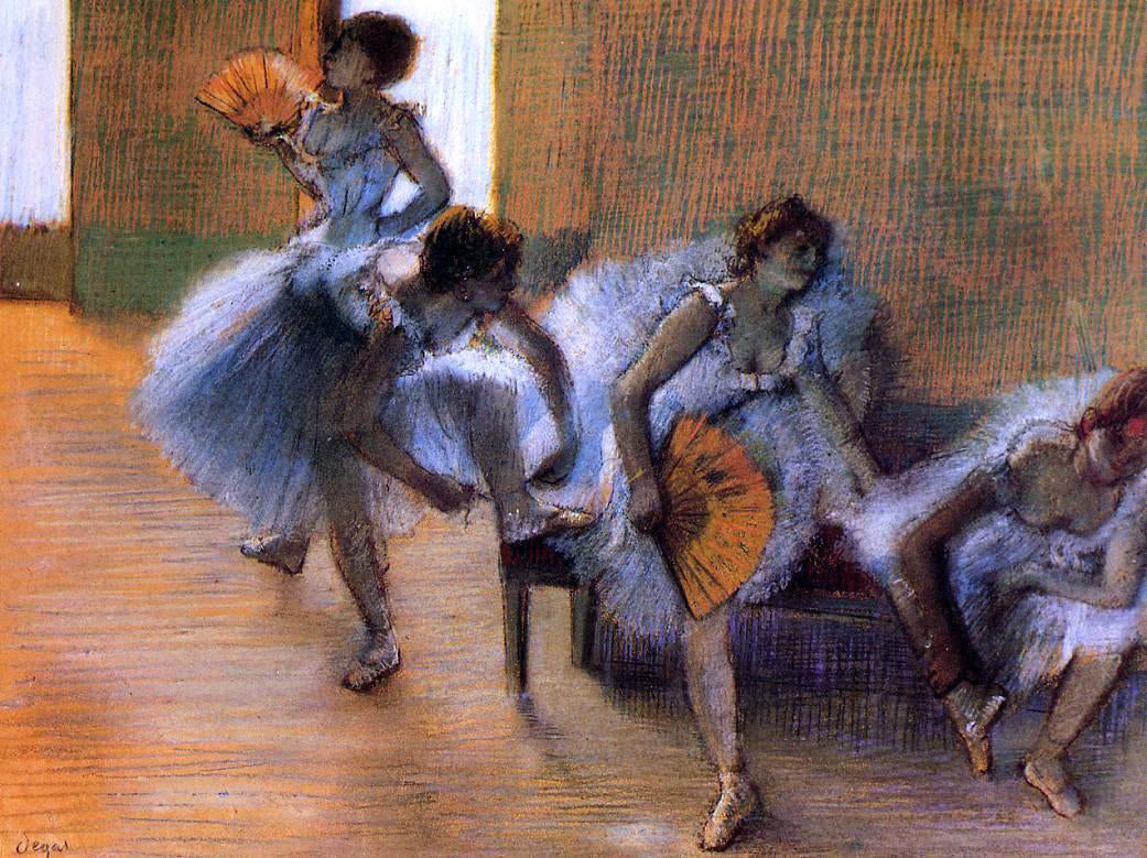 Edgar Degas In the Dance Studio - Canvas Print