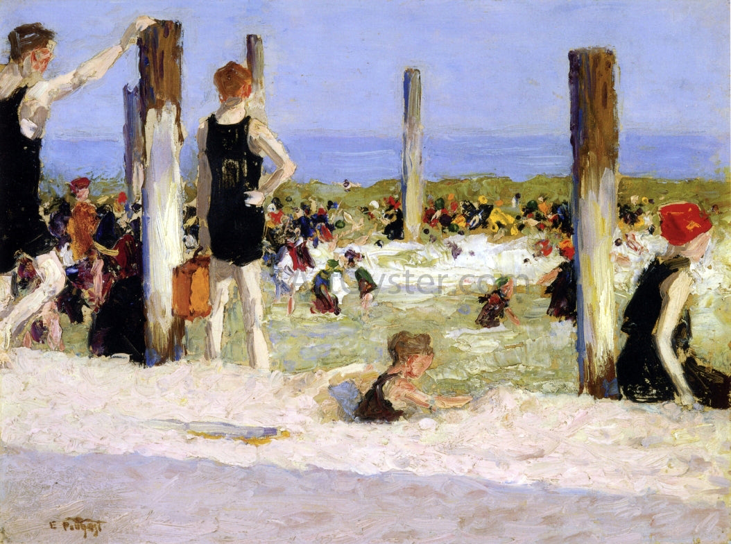 Edward Potthast In the Dog Days - Canvas Print