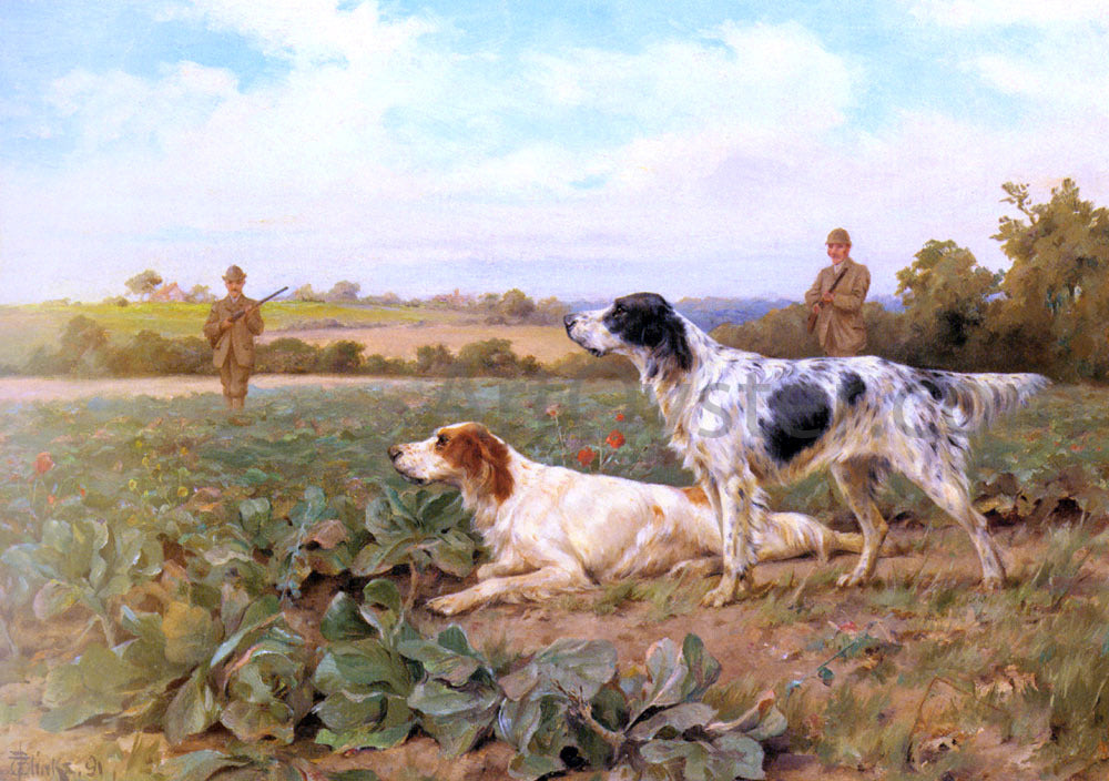 Thomas Blinks In The Field, Shooting - Canvas Print
