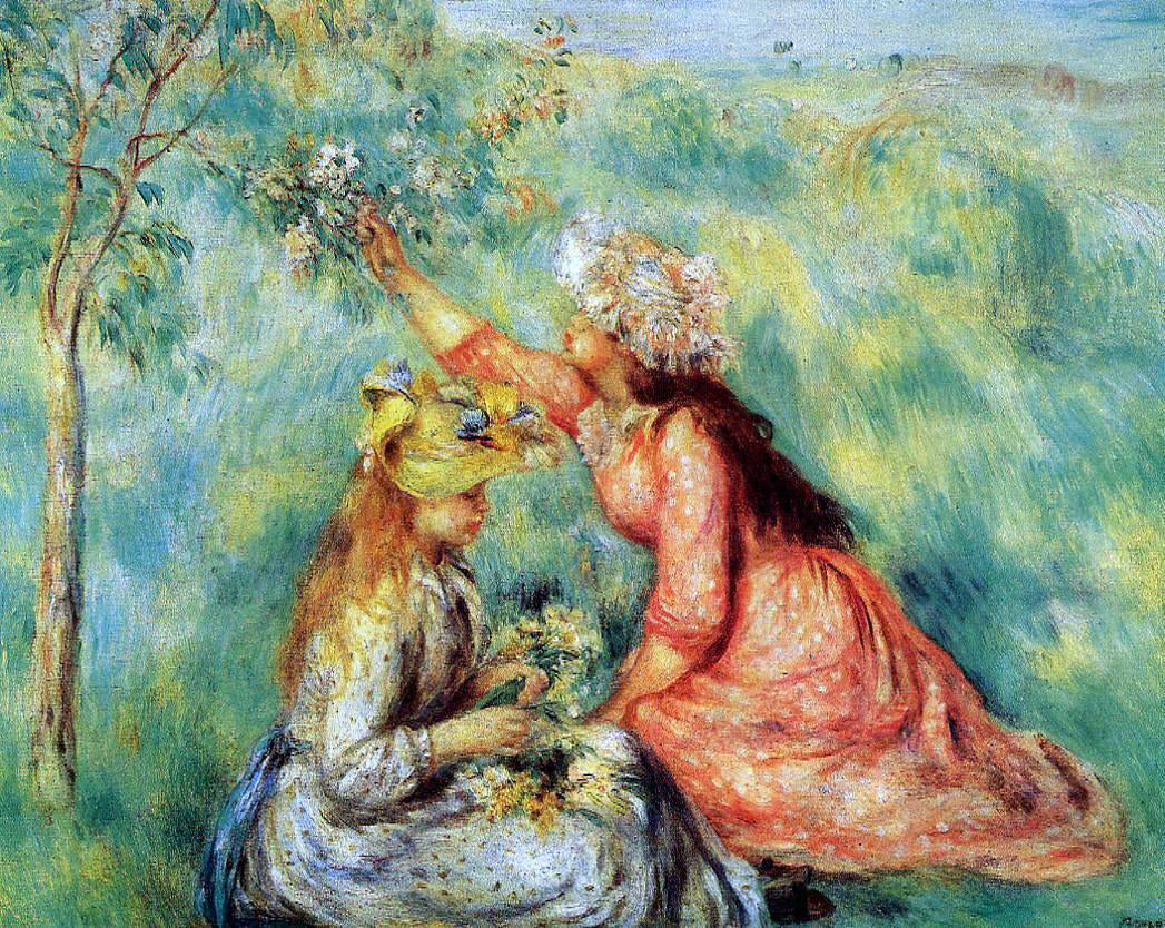 Pierre Auguste Renoir In the Fields - Canvas Print