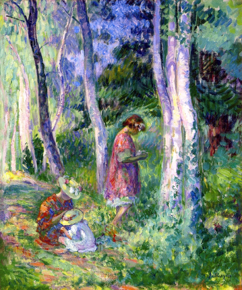 Henri Lebasque In the Forest, the Harvest - Canvas Print
