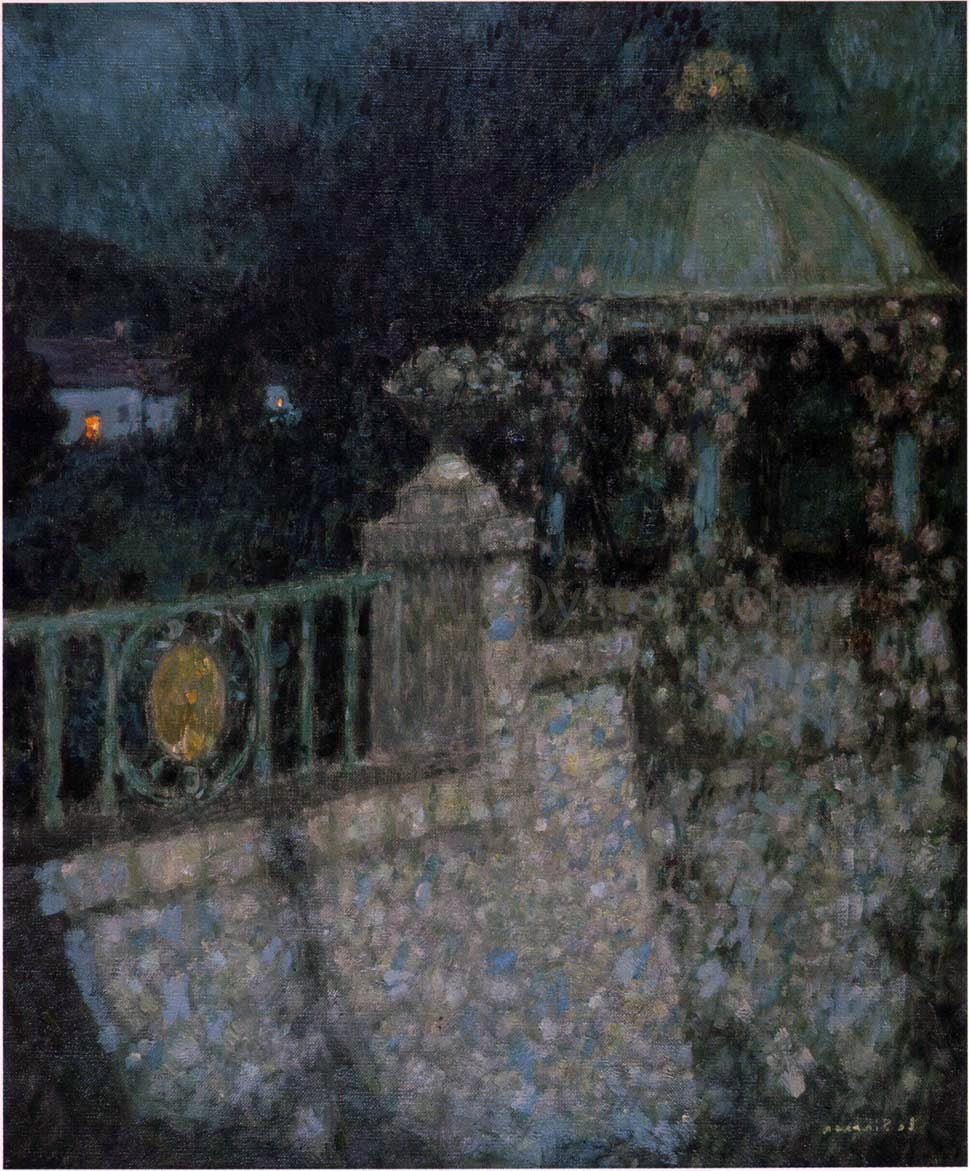 Henri Le Sidaner In the Full Moon - Canvas Print