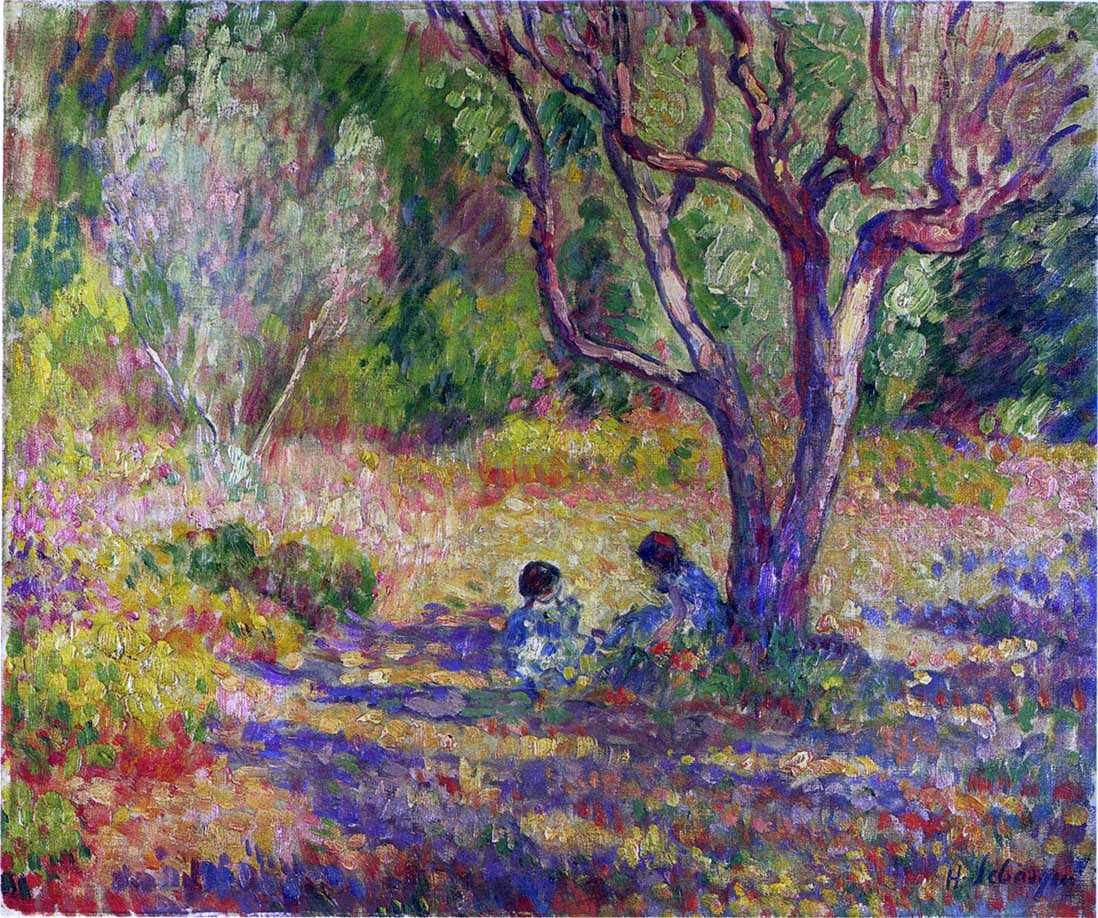 Henri Lebasque In the Garden - Canvas Print