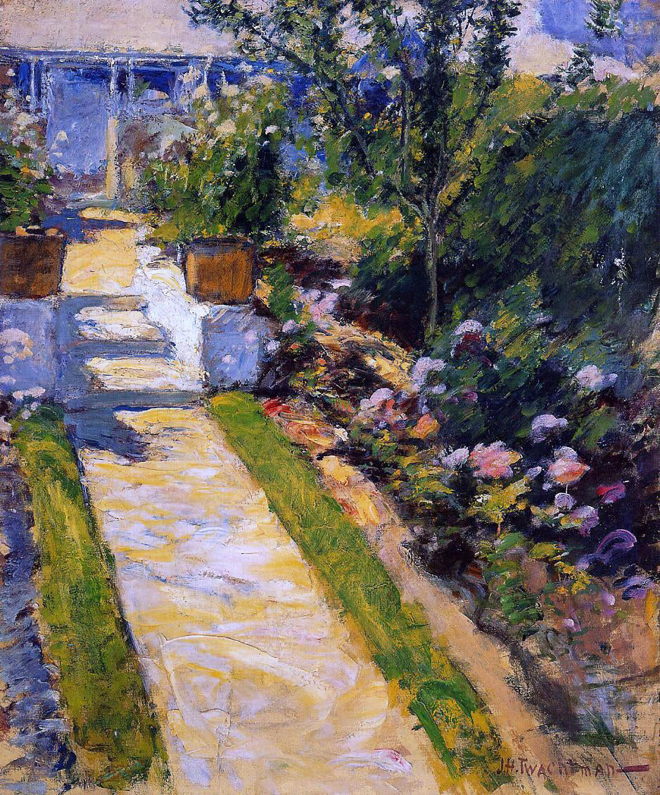 John Twachtman In the Garden - Canvas Print