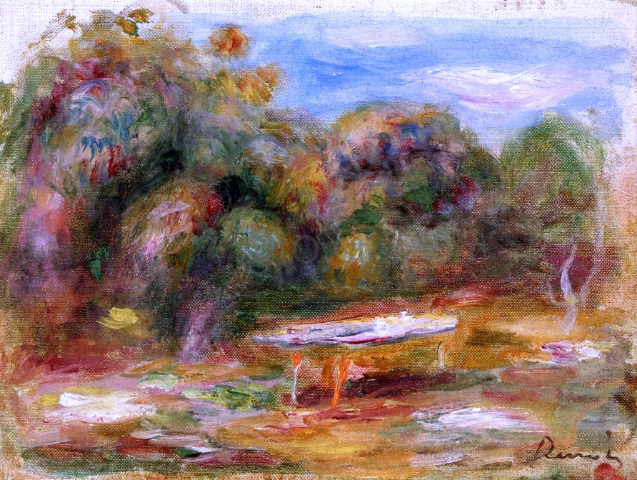 Pierre Auguste Renoir In the Garden at Collettes in Cagnes - Canvas Print