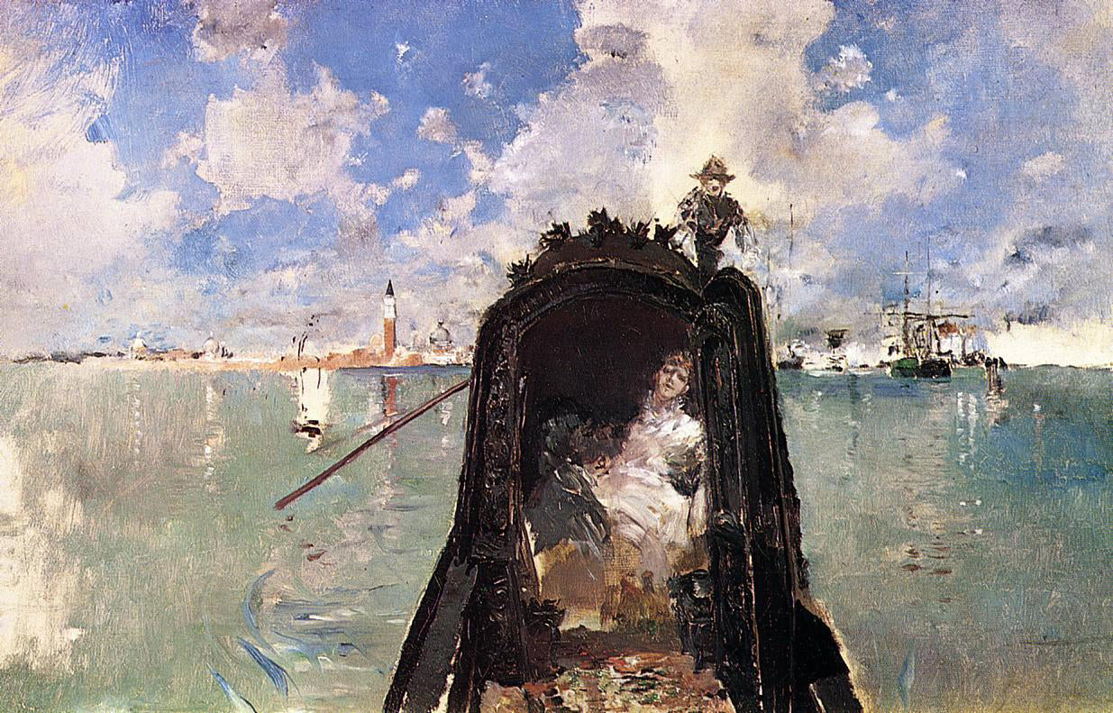 Robert Frederick Blum In the Gondola - Canvas Print