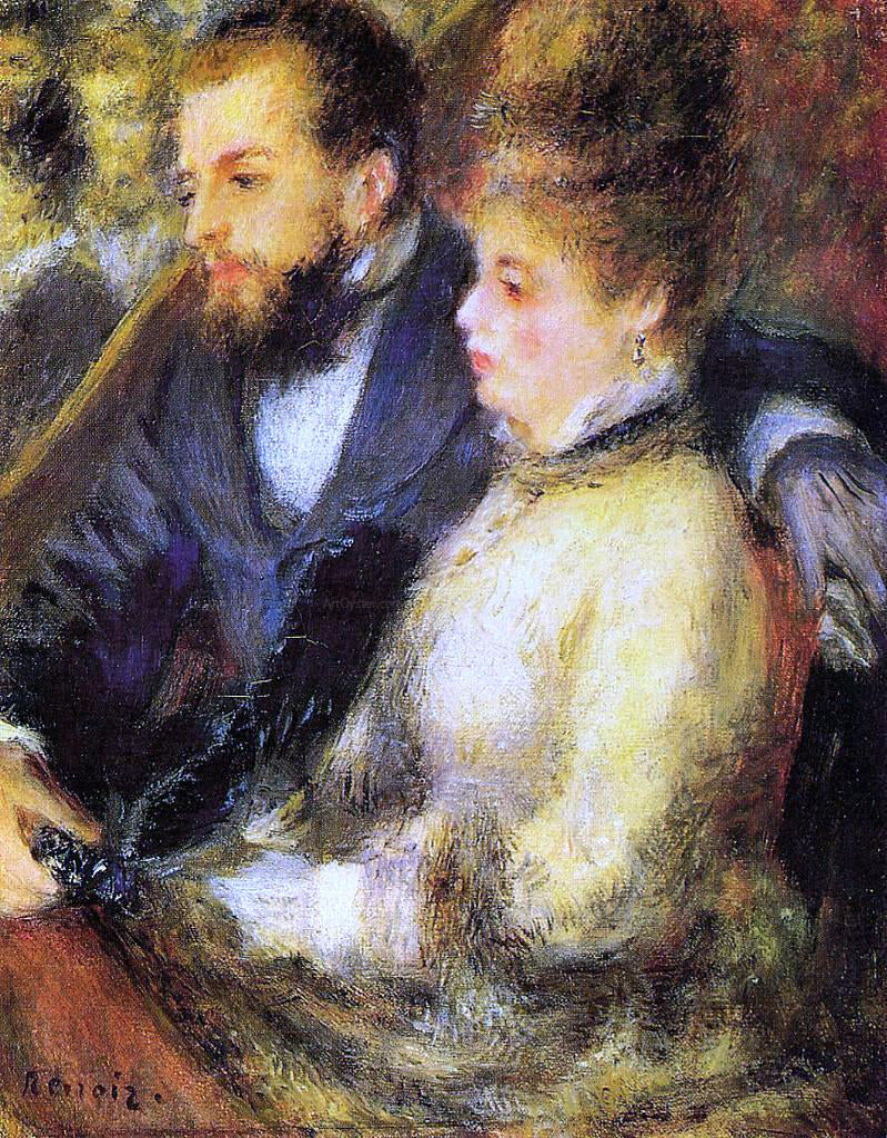 Pierre Auguste Renoir In the Loge - Canvas Print