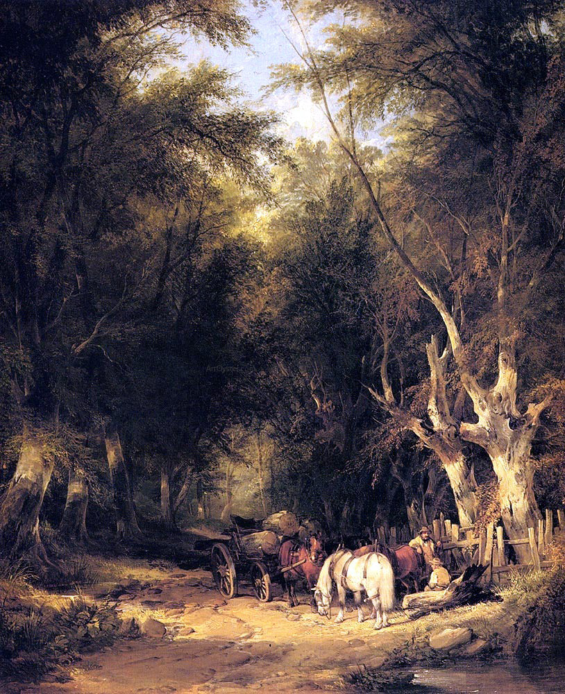 Senior William Shayer In The New Forest - Canvas Print