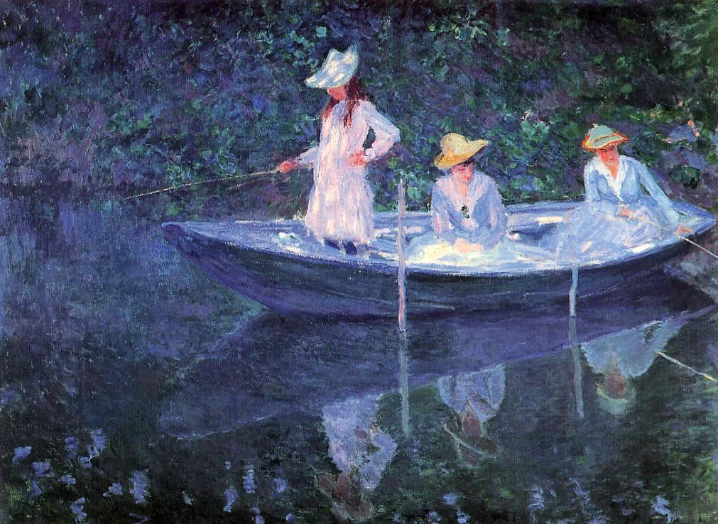 Claude Oscar Monet In the 'Norvegienne' - Canvas Print