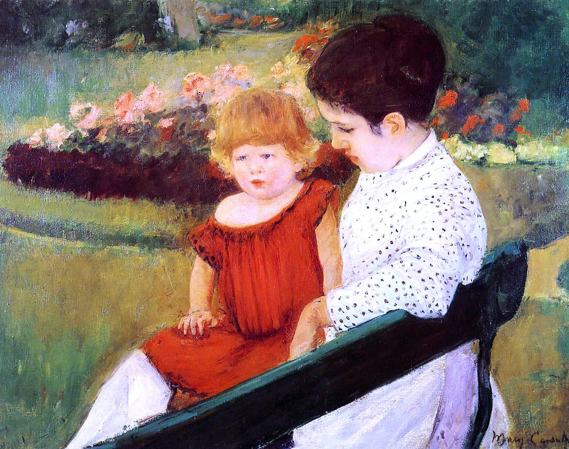 Mary Cassatt In the Park - Canvas Print