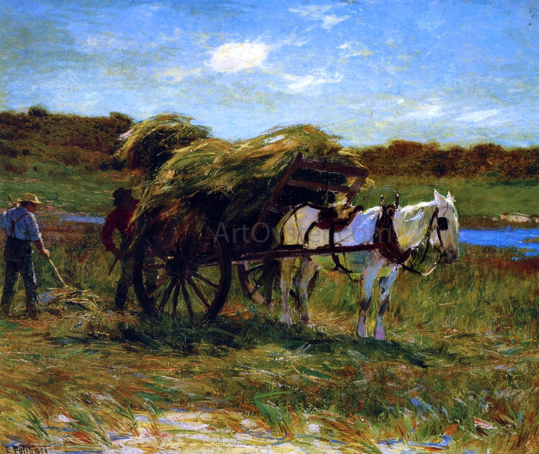 Edward Potthast In the Salt Marshes - Canvas Print