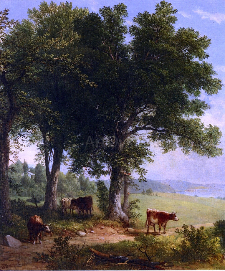 Asher Brown Durand In the Shade of the Old Oak Tree - Canvas Print