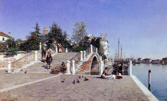 Federico Del Campo In the Shadow of an Italian Pergola - Canvas Print
