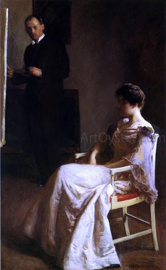Joseph DeCamp In the Studio - Canvas Print
