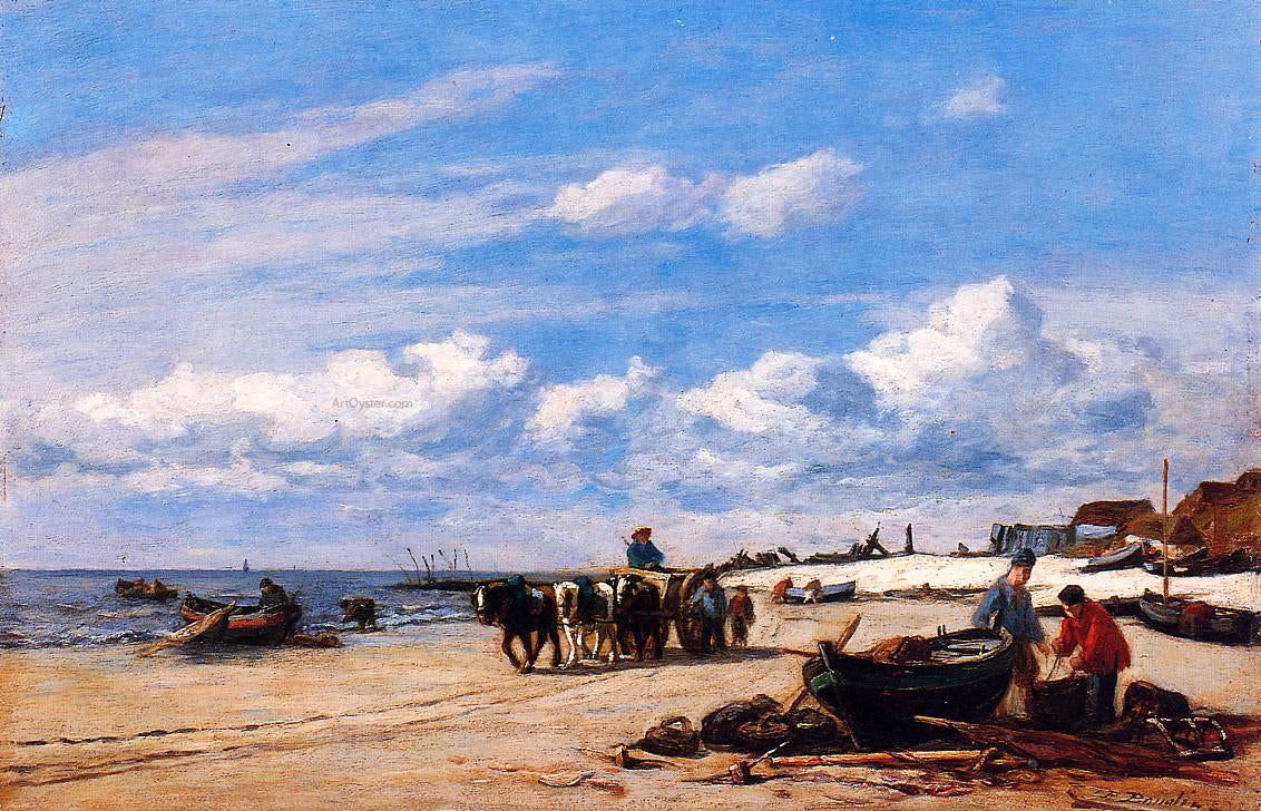 Eugene-Louis Boudin In the Vicinity of Honfleur - Canvas Print