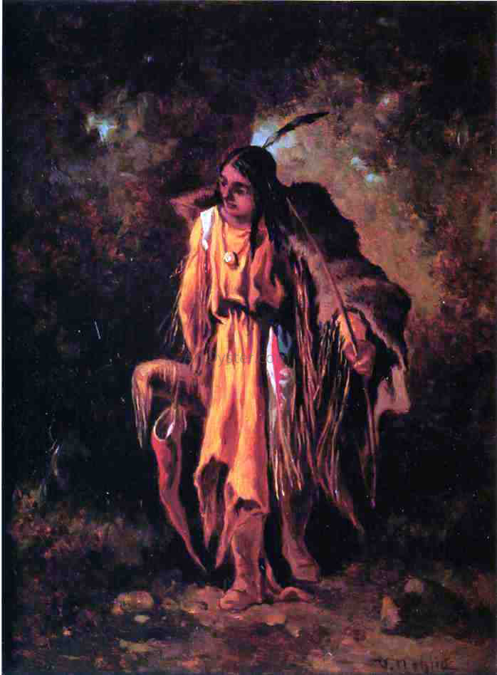 Victor Nehlig In the Woodlands - Canvas Print